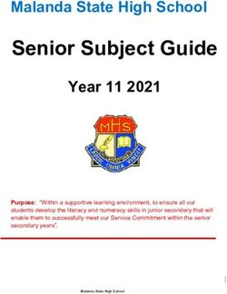 Senior Subject Guide Malanda State High School