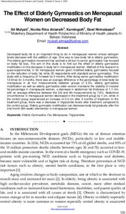 The Effect of Elderly Gymnastics on Menopausal Women on Decreased Body Fat