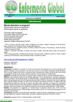 Mental disorders in pregnant - Universidad de Murcia