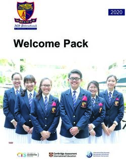 Welcome Pack 2020 - ACS (International)