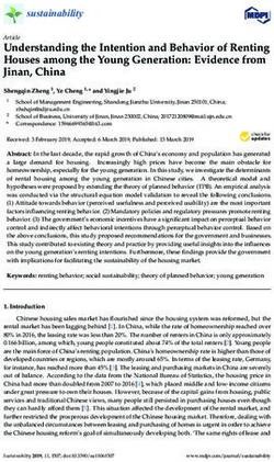 Understanding the Intention and Behavior of Renting Houses among the Young Generation: Evidence from Jinan, China - MDPI