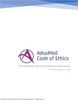 On Interactions with U.S. Health Care Professionals - Effective January 1, 2020