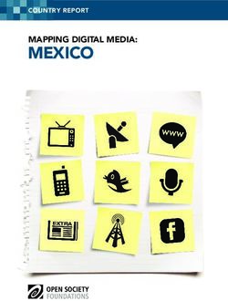 MEXICO MAPPING DIGITAL MEDIA: COUNTRY REPORT - Open Society Foundations
