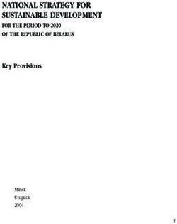 NATIONAL STRATEGY FOR SUSTAINABLE DEVELOPMENT - FOR THE PERIOD TO 2020 OF THE REPUBLIC OF BELARUS - One Planet ...