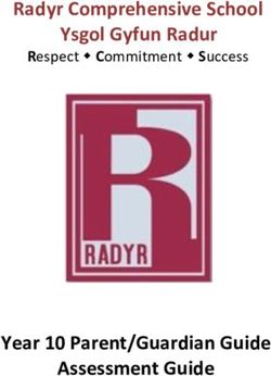 Radyr Comprehensive School Ysgol Gyfun Radur - Year 10 Parent/Guardian Guide Assessment Guide - Respect Commitment Success