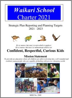 Waikari School Charter 2021 - Strategic Plan Reporting and Planning Targets 2021 -2023