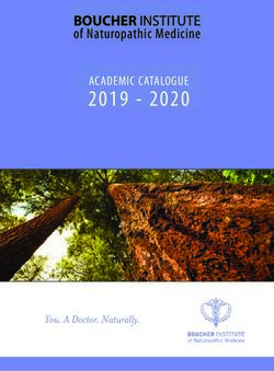 2019 2020 ACADEMIC CATALOGUE - BOUCHER INSTITUTE - Boucher Institute of Naturopathic ...