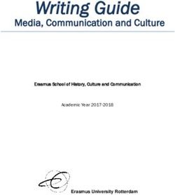 Writing Guide Media, Communication and Culture - Erasmus Universiteit Rotterdam