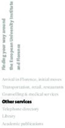 Other services - European University Institute