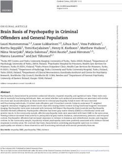 Brain Basis of Psychopathy in Criminal Offenders and General Population