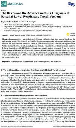 The Basics And The Advancements In Diagnosis Of Bacterial Lower ...