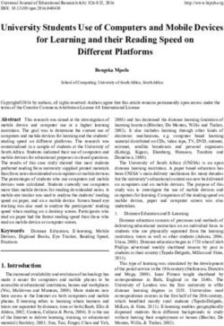 University Students Use of Computers and Mobile Devices for Learning and their Reading Speed on Different Platforms - Eric