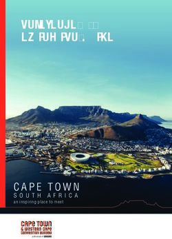 Conference & Destination Guide - CAPE TOWN SOUTH AFRICA an inspiring place to meet - IMEX Frankfurt