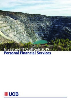 Investment Outlook 2019 Personal Financial Services - UOB