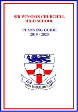 SIR WINSTON CHURCHILL HIGH SCHOOL PLANNING GUIDE 2019 - 2020 - CBE
