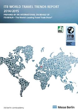 ITB WORLD TRAVEL TRENDS REPORT - 2014/2015 PREPARED BY IPK INTERNATIONAL ON BEHALF OF ITB BERLIN - The World's Leading Travel Trade Show
