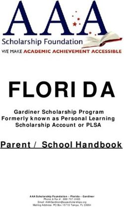 FLORIDA Gardiner Scholarship Program Formerly known as Personal Learning Scholarship Account or PLSA - AAA Scholarship Foundation