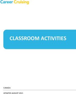 CLASSROOM ACTIVITIES - CANADA UPDATED AUGUST 2015
