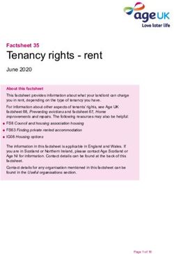 Tenancy rights - rent - Factsheet 35 - Age UK