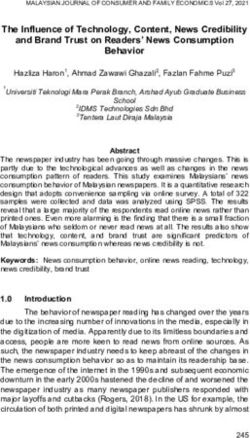 The Influence of Technology, Content, News Credibility and Brand Trust on Readers' News Consumption Behavior