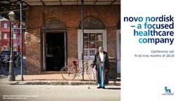 Conference call First nine months of 2018 - Novo Nordisk