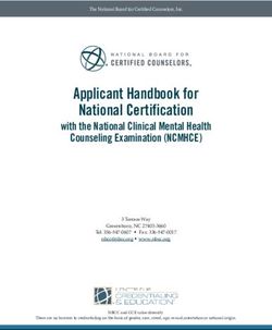 Applicant Handbook For National Certification - NBCC