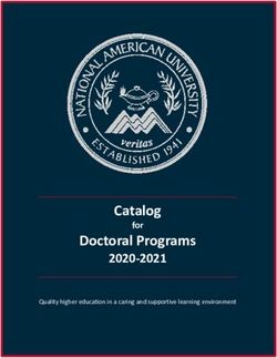 Catalog Doctoral Programs - 2020-2021 for - National American University