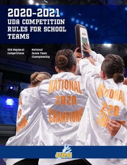 2020-2021 UDA COMPETITION RULES FOR SCHOOL TEAMS - UDA Regional ...