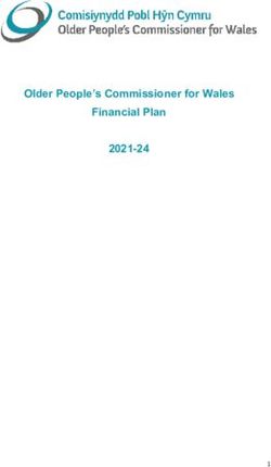 Older People's Commissioner for Wales Financial Plan 2021-24