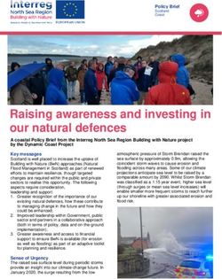 Raising awareness and investing in our natural defences