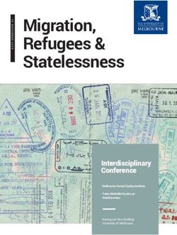 Migration, Refugees & Statelessness - Interdisciplinary Conference Melbourne Social Equity Institute - Melbourne Social ...