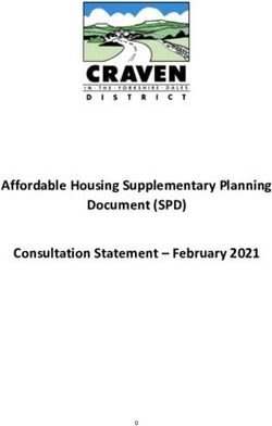 Affordable Housing Supplementary Planning Document (SPD) Consultation Statement - February 2021