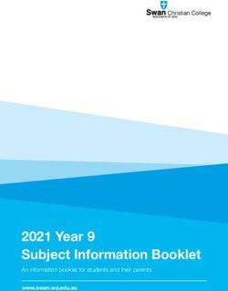 2021 Year 9 Subject Information Booklet - An information booklet for students and their parents - Swan Christian ...