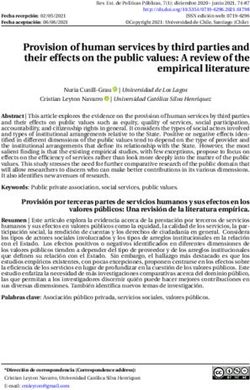 Provision of human services by third parties and their effects on the public values: A review of the empirical literature