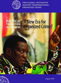 A New Era for Organized Crime? - POLITICAL TRANSITION IN ZIMBABWE ...