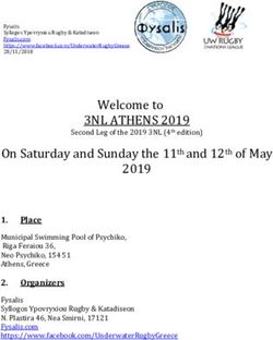 3NL ATHENS 2019 Welcome to - Trinations Underwater Rugby League