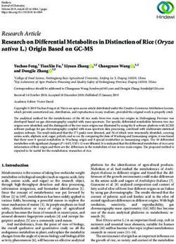 Research on Differential Metabolites in Distinction of Rice (Oryza sativa L.) Origin Based on GC-MS