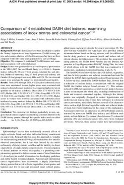 Comparison of 4 established DASH diet indexes: examining associations of index scores and colorectal cancer1-3