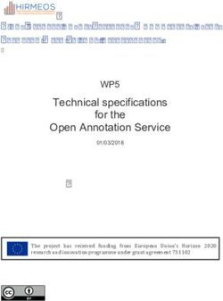 Research and innovation programme under grant agreement 731102 - Hirmeos