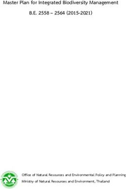 Master Plan for Integrated Biodiversity Management - B.E. 2558 - 2564 (2015-2021) - Office of Natural Resources and Environmental Policy and ...
