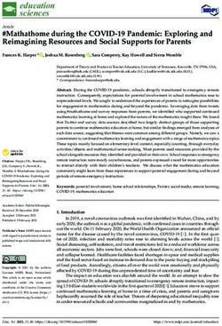 #Mathathome during the COVID-19 Pandemic: Exploring and Reimagining Resources and Social Supports for Parents - MDPI
