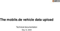 The mobile.de vehicle data upload - Technical documentation May 12, 2009