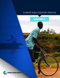 UGANDA CLIMATE RISK COUNTRY PROFILE