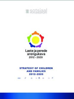 STRATEGY OF CHILDREN AND FAMILIES - 2012-2020 Smart Parents, Great Children, Strong Society