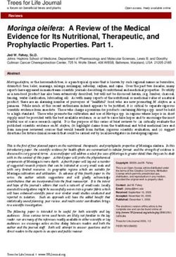 Moringa oleifera: A Review of the Medical Evidence for Its Nutritional, Therapeutic, and Prophylactic Properties.