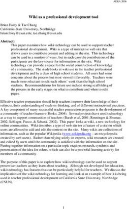 Wiki as a professional development tool