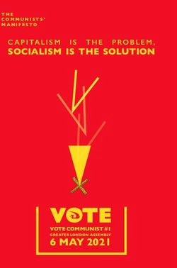 SOCIALISM IS THE SOLUTION - IS THE PROBLEM, 6 MAY 2021 - Communist Party of Britain