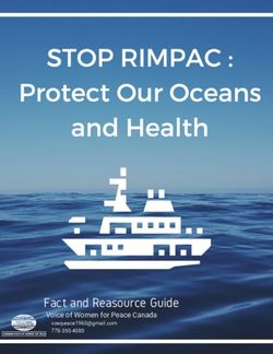 Fact and Reasource Guide - Voice of Women for Peace Canada 778-350-4080 - Canadian Voice of Women for Peace