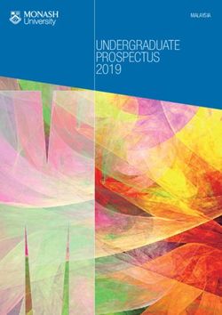 UNDERGRADUATE PROSPECTUS 2019 - MALAYSIA - Monash University Malaysia