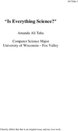 "Is Everything Science?" - Amanda Ali Taha Computer Science Major University of Wisconsin - Fox Valley